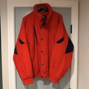 Vintage Tyrolia by Head Mens 90s Ski Jacket Windbreaker Black/red EUC